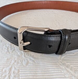 Coach Black Leather Belt 34"